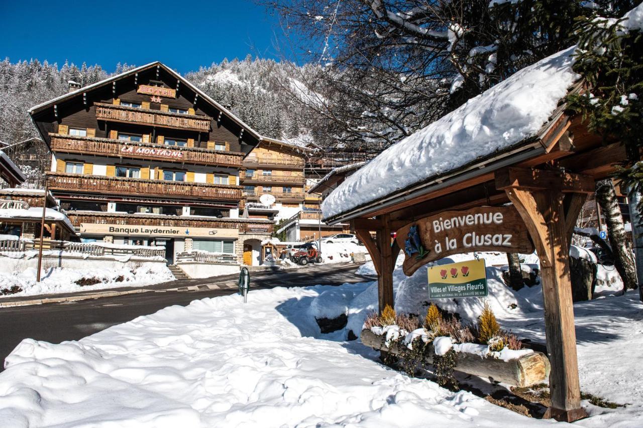 Hotel La Montagne La Clusaz Bagian luar foto